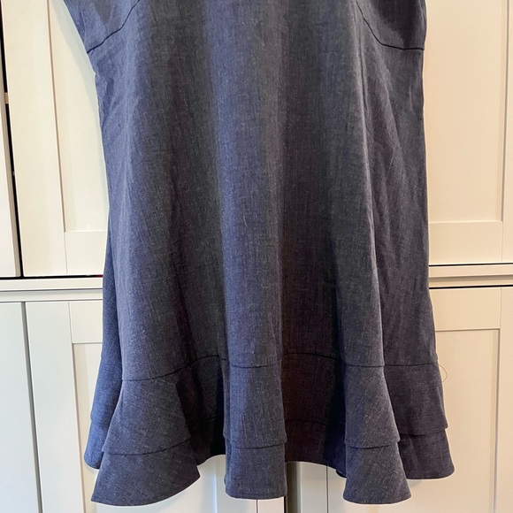 NWT ModCloth DownEast Grand Marquis Dress Heather Blue Fit & Flare Dress - Picture 6 of 11